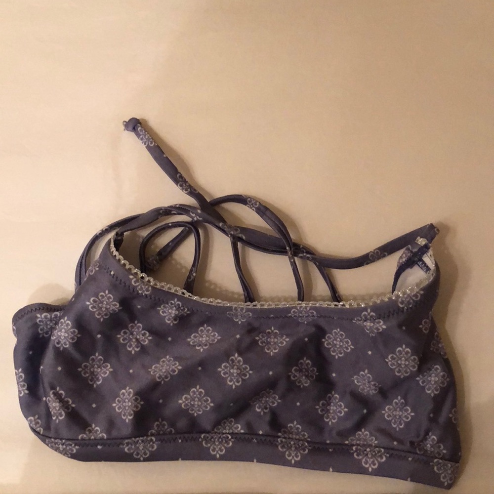 Patterned swim top